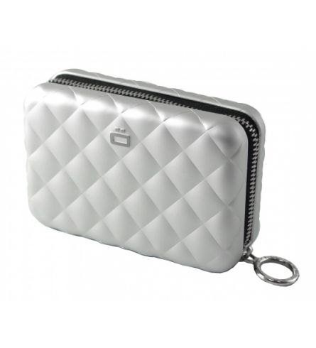 Ögon Quilted Zipper Zilver