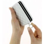Ögon Quilted Zipper Zilver