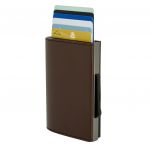 Ögon Cascade Wallet Titanium Dark Brown