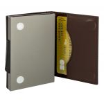 Ögon Cascade Wallet Titanium Dark Brown