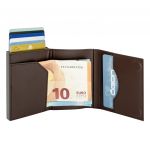 Ögon Cascade Wallet Titanium Dark Brown